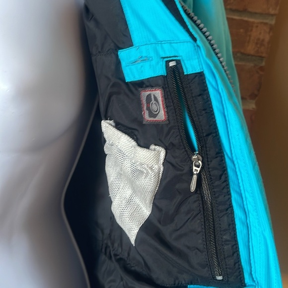 Obermeyer Bright Blue Ski Jacket Coat - Picture 9 of 10